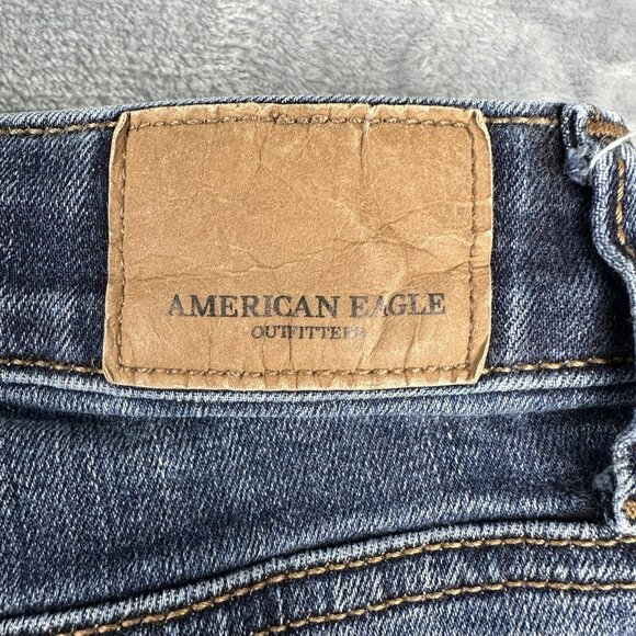 American Eagle Outfitters Hi-Rise Shortie Jean Short Women's 14 Denim Cut Off - Picture 2 of 12